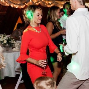 Red/orange Bodycon Dress